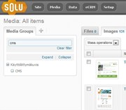 Media group filter